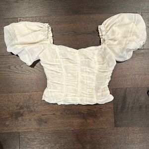 White Puff Sleeve ASTR the Label Top